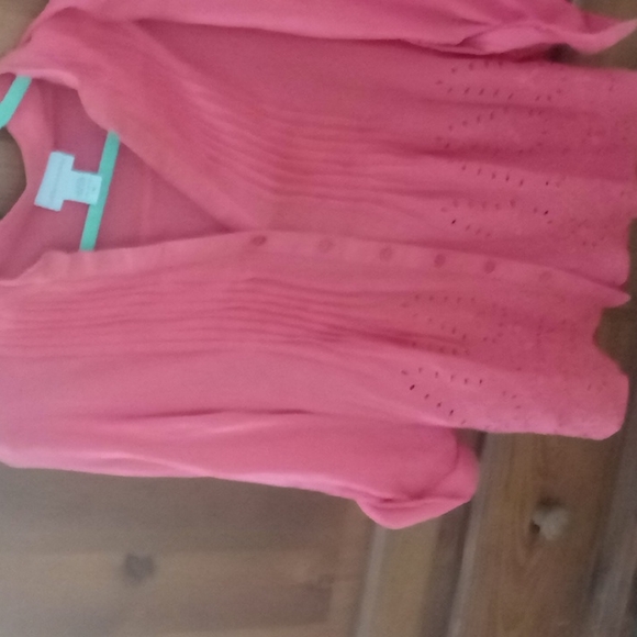 Soft Surroundings coral colored top - Picture 1 of 6